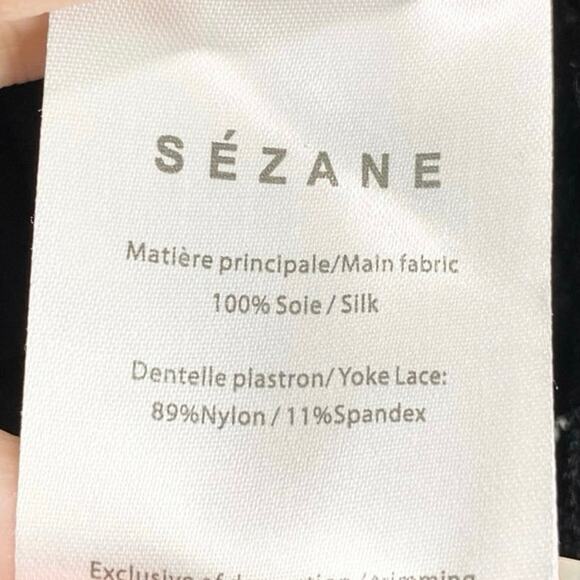 Sezane Aziliz Blouse In Black 4 - Picture 5 of 7